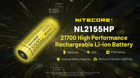 Nitecore Battery NL2155HP 21700 5500mAh Rechargeable
