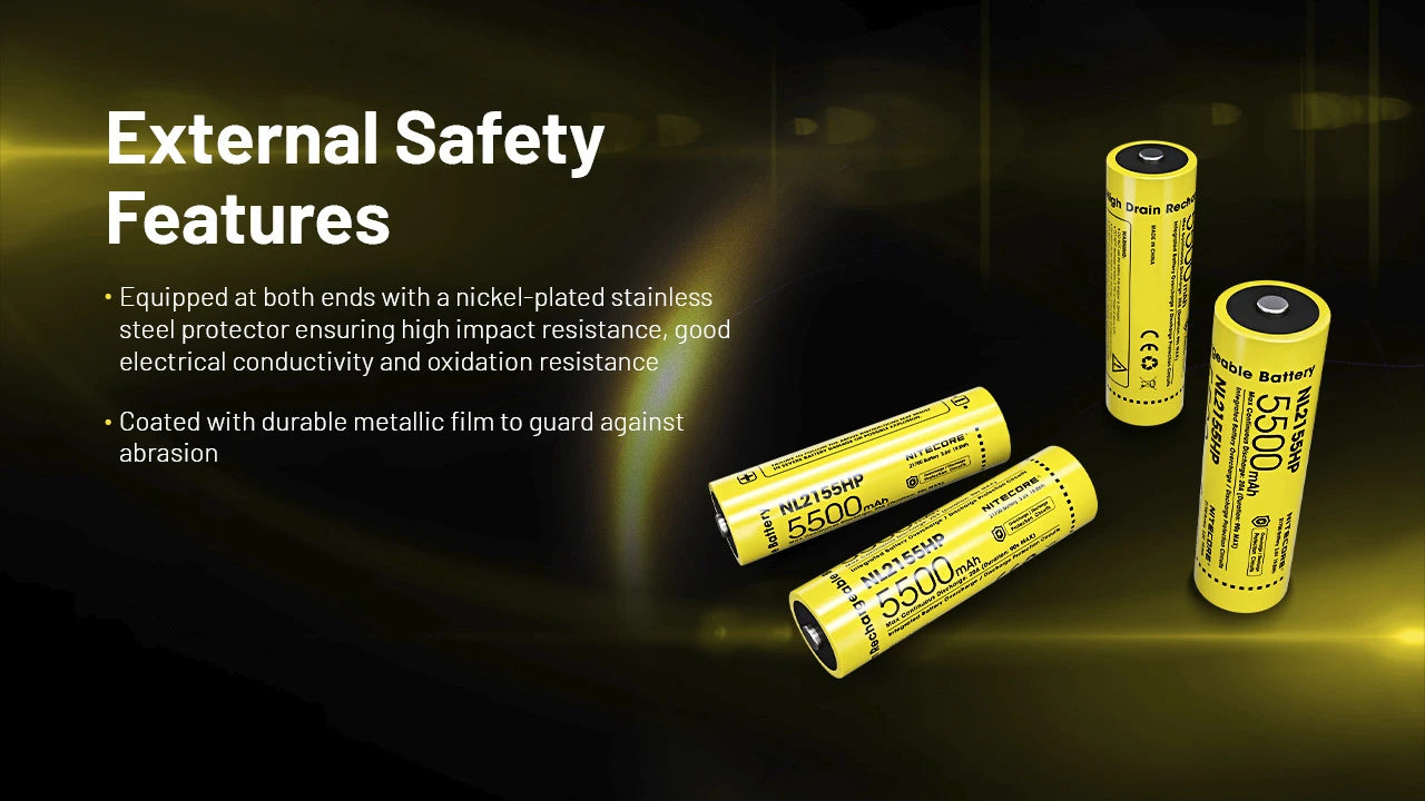 Nitecore Battery NL2155HP 21700 5500mAh Rechargeable