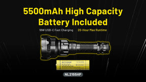Nitecore P40 Ultra-Long Throw Flashlight (2000 Lumens)