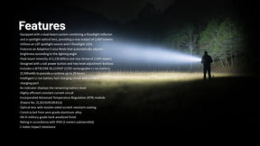 Nitecore P40 Ultra-Long Throw Flashlight (2000 Lumens)