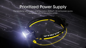Nitecore Carbon Battery 12K Extended Headlamp Runtime Kit