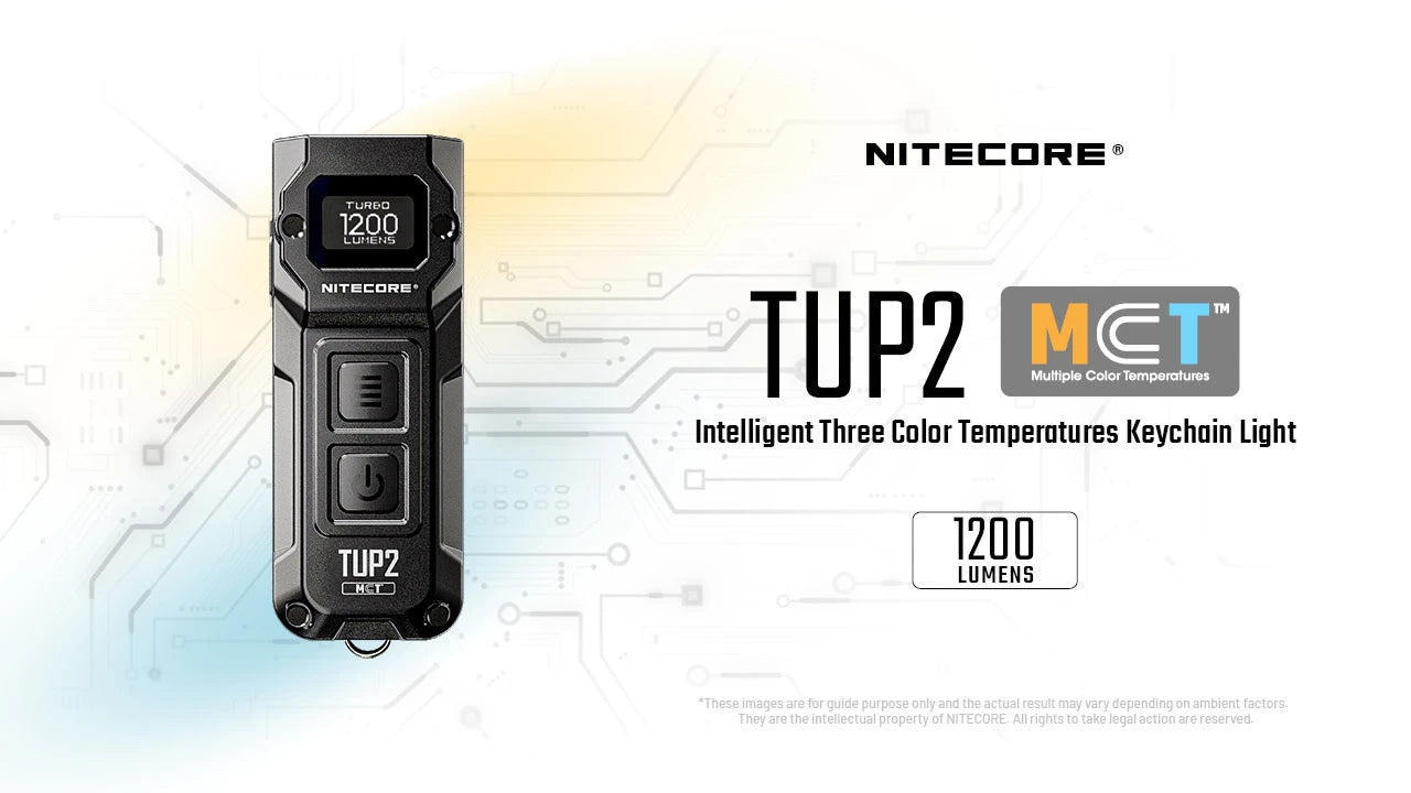 Nitecore TUP2 Rechargeable Flashlight (1200 Lumens) (3 Versions)