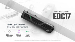 Nitecore EDC17 EDC Rechargeable Flashlight (1500 Lumens)