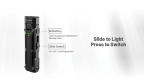 Nitecore EDC09 UHE LED MCT Adjustable Angle EDC Flashlight (1600 Lumens)