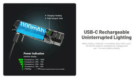 Nitecore EDC09 UHE LED MCT Adjustable Angle EDC Flashlight (1600 Lumens)