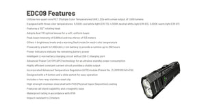 Nitecore EDC09 UHE LED MCT Adjustable Angle EDC Flashlight (1600 Lumens)