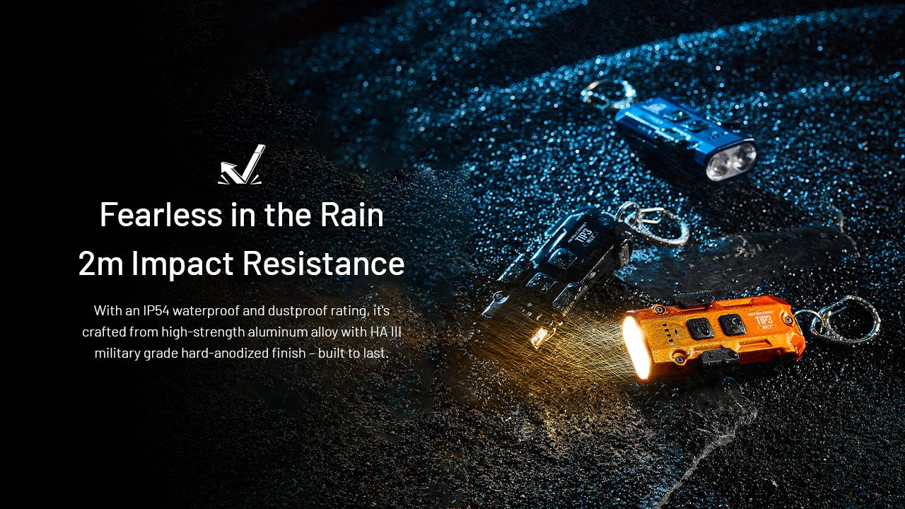 Nitecore TIP3 Rechargeable Keychain Flashlight (720 Lumens) (3 Versions)