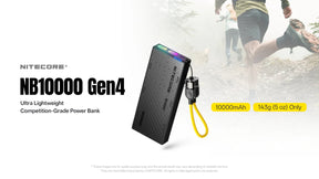 Nitecore NB10000 Gen4 Quick-Charge Dual USB-C Port Power Bank