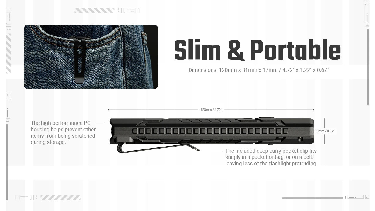 Nitecore EDC07 UHE LED MCT EDC Flashlight (1500 Lumens) (2 Versions)