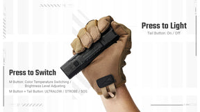 Nitecore EDC07 UHE LED MCT EDC Flashlight (1500 Lumens) (2 Versions)