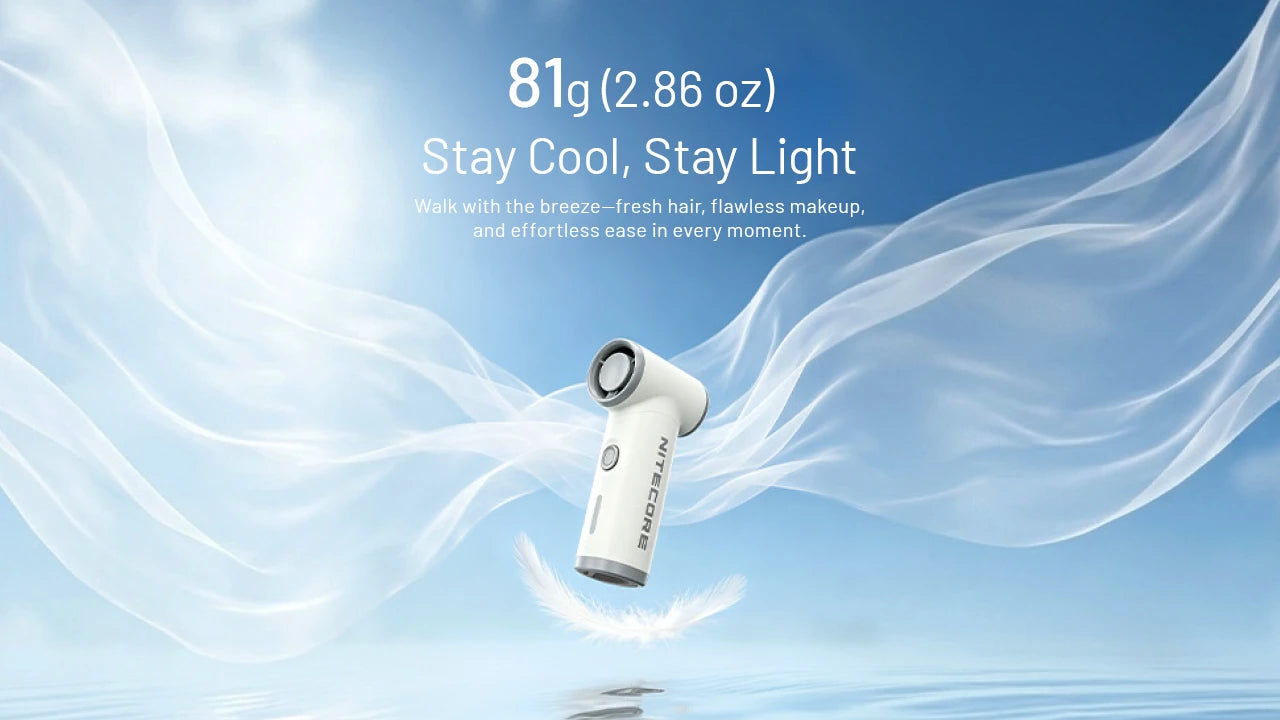 Nitecore NEF Nano Palm Sized Handheld Fan (5 Versions)