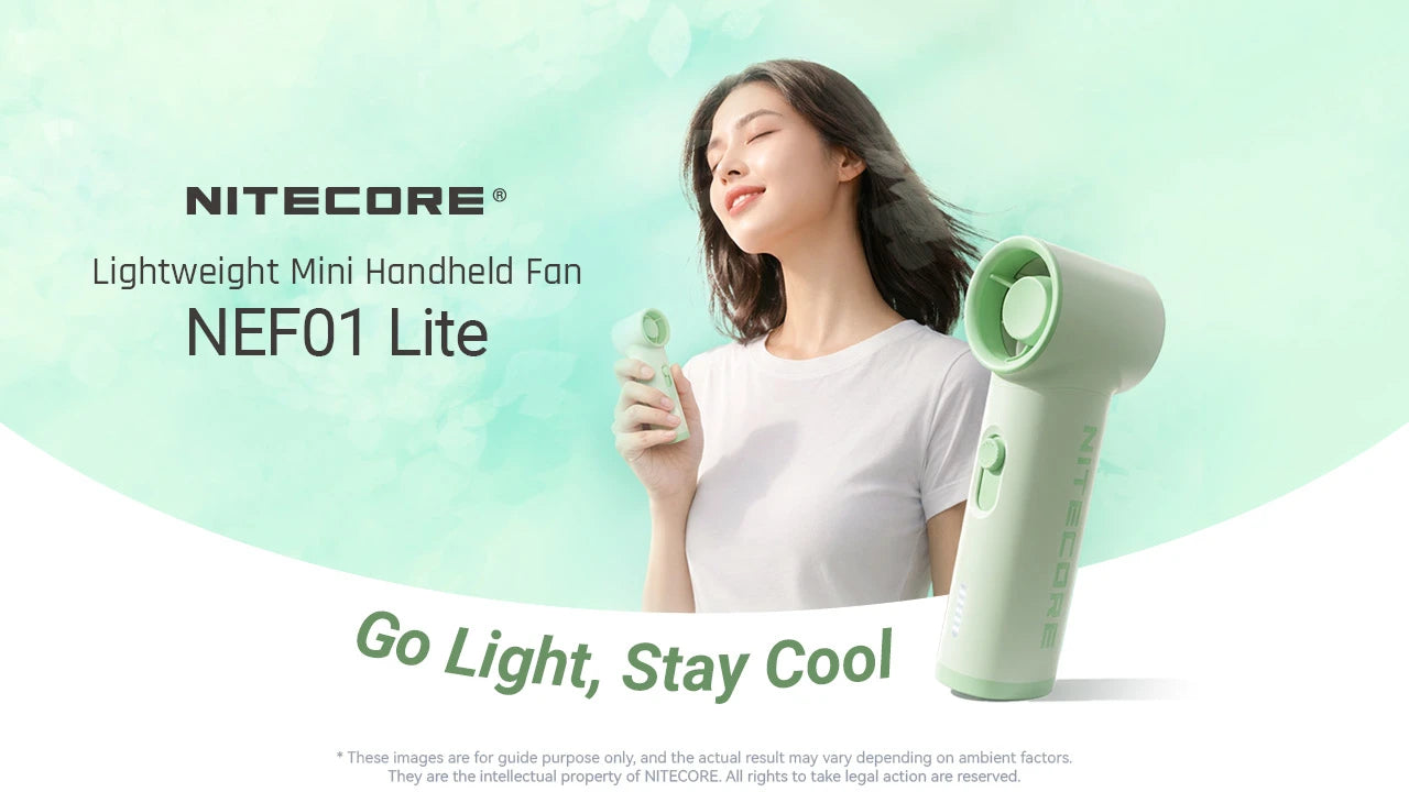 Nitecore NEF01 Lite Mini Handheld Fan (4 Versions)