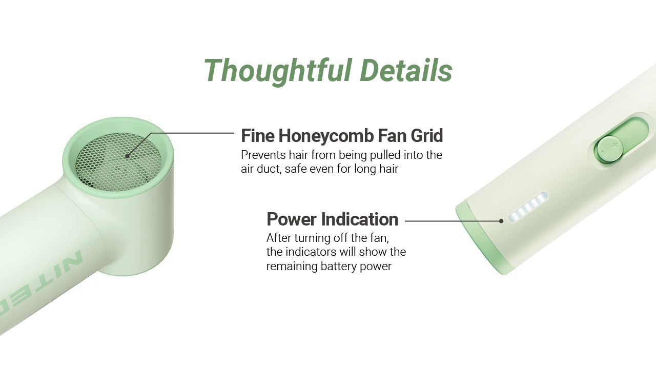 Nitecore NEF01 Lite Mini Handheld Fan (4 Versions)