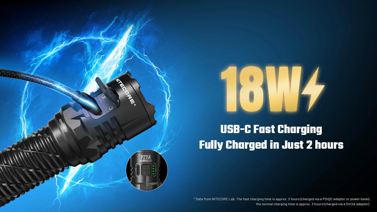 Nitecore P27iX LED Rechargeable Flashlight (5000 Lumens)