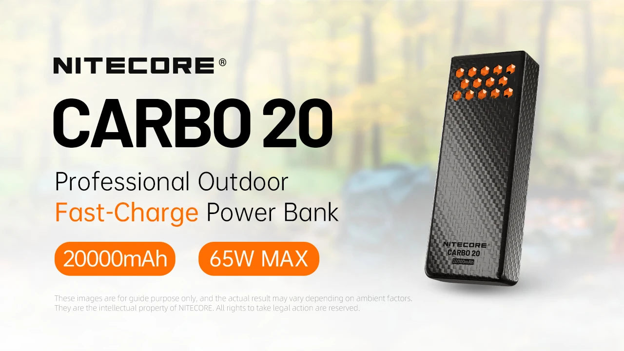 Nitecore CARBO 20 20000mAh Professional Outdoor Power Bank (2 Versions)