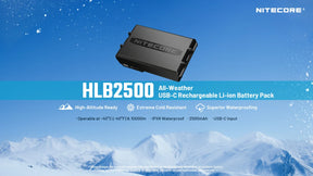 Nitecore HLB2500 All-Weather Rechargeable Battery Pack