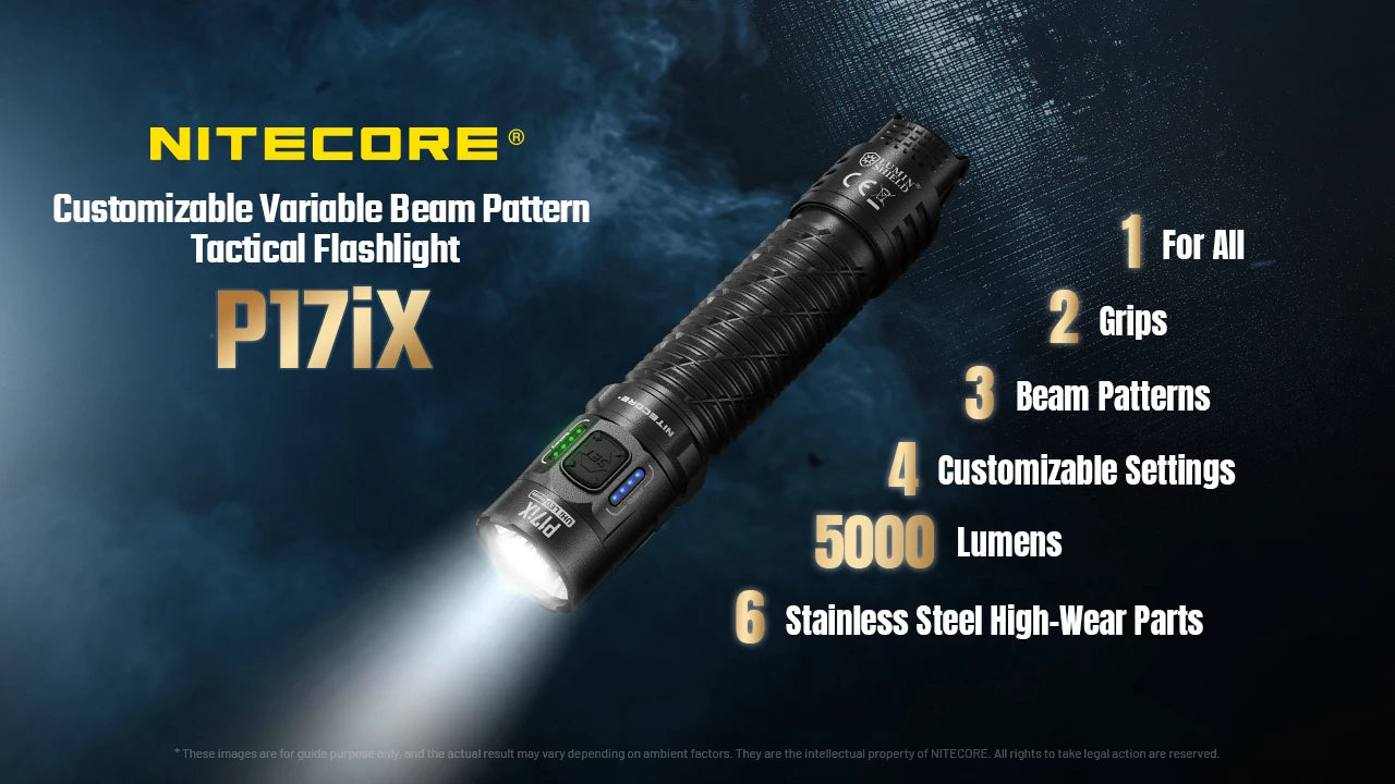 Nitecore P17iX LED Rechargeable Flashlight (5000 Lumens)