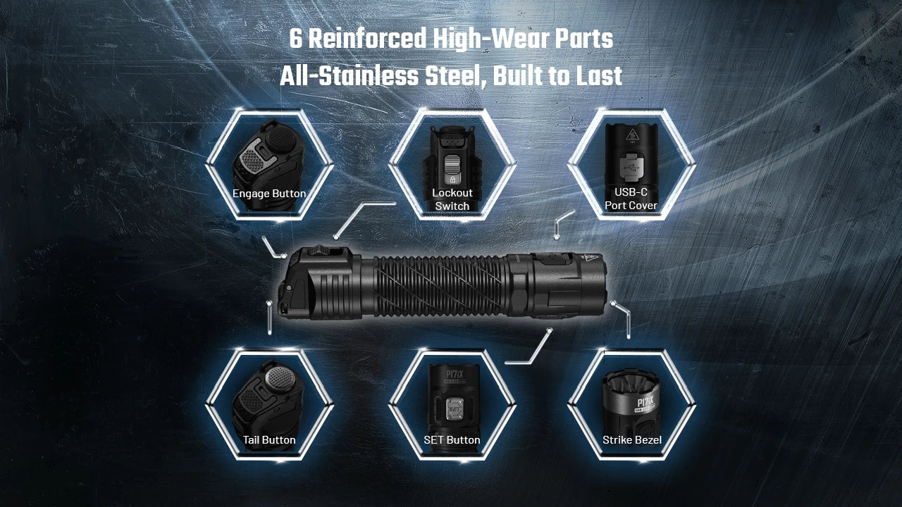 Nitecore P17iX LED Rechargeable Flashlight (5000 Lumens)
