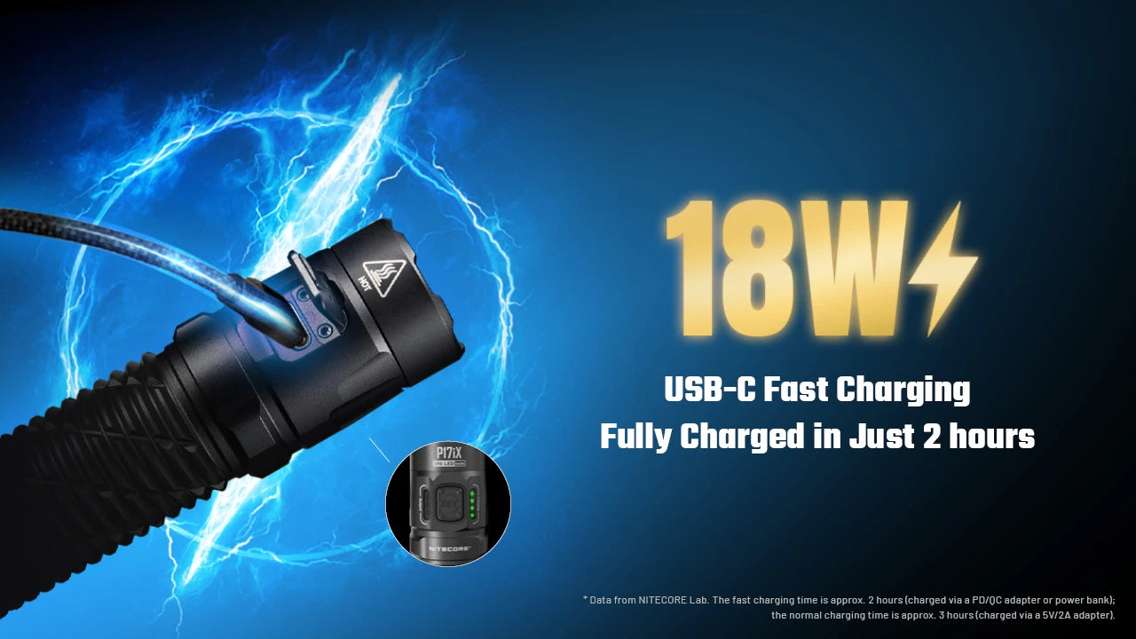 Nitecore P17iX LED Rechargeable Flashlight (5000 Lumens)