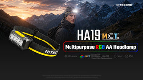 Nitecore HA19 MCT RGB Rechargeable Headlamp (600 Lumens)