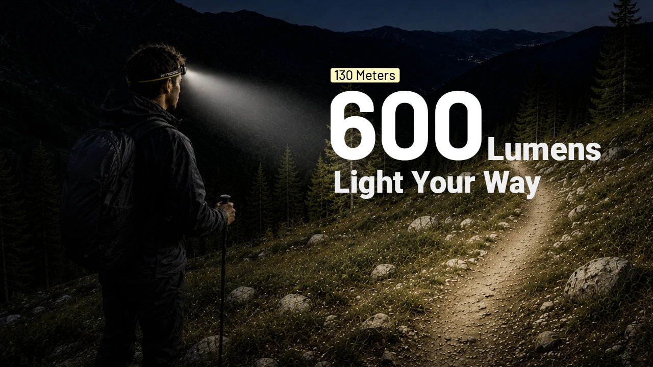 Nitecore HA19 MCT RGB Rechargeable Headlamp (600 Lumens)
