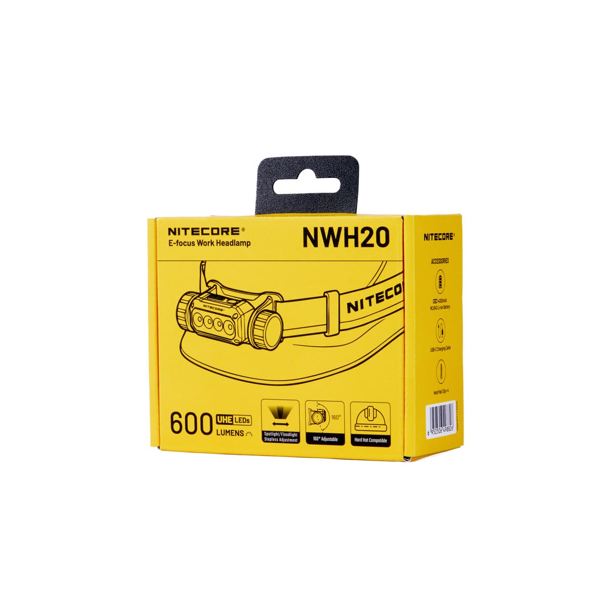 Nitecore NWH20 Dual Beam Rechargeable Work Headlamp (600 Lumens)