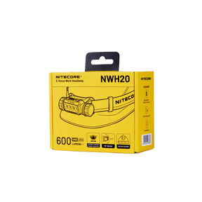 Nitecore NWH20 Dual Beam Rechargeable Work Headlamp (600 Lumens)