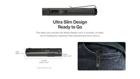 Nitecore EDC15 Ultra Slim EDC Flashlight (1200 Lumens)