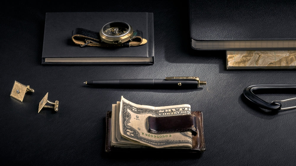 Fisher Space Astronaut Pen AG7 Cerakote Titanium Nitride Edition (Graphite Black/Gold)