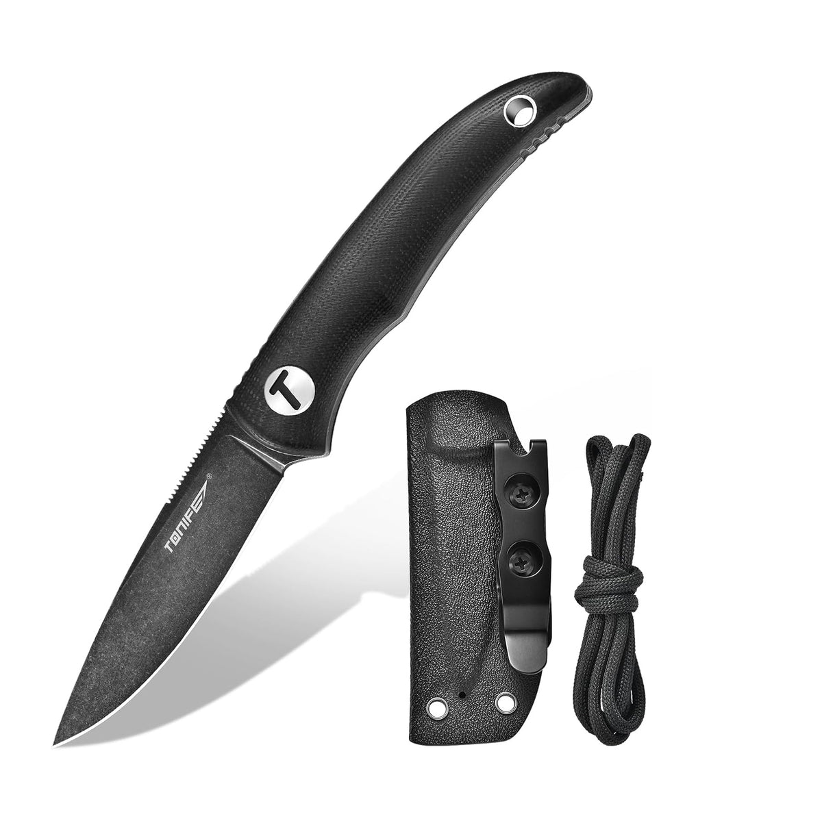 Tonife HKT2019BK-BSW Nova Fixed Blade (Black G10 Handle)