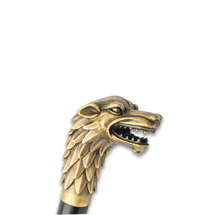 United Cutlery Brass Wolf Cane