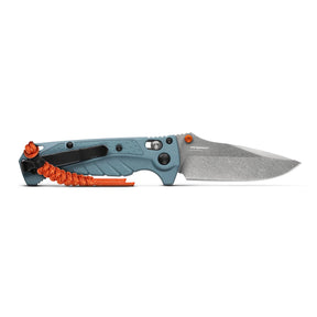Benchmade 18065 Water Mini Adira Folding Knife (Depth Blue Grivory Handle)