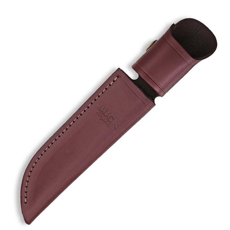 Buck 119 Belt Sheath (Burgundy Leather)