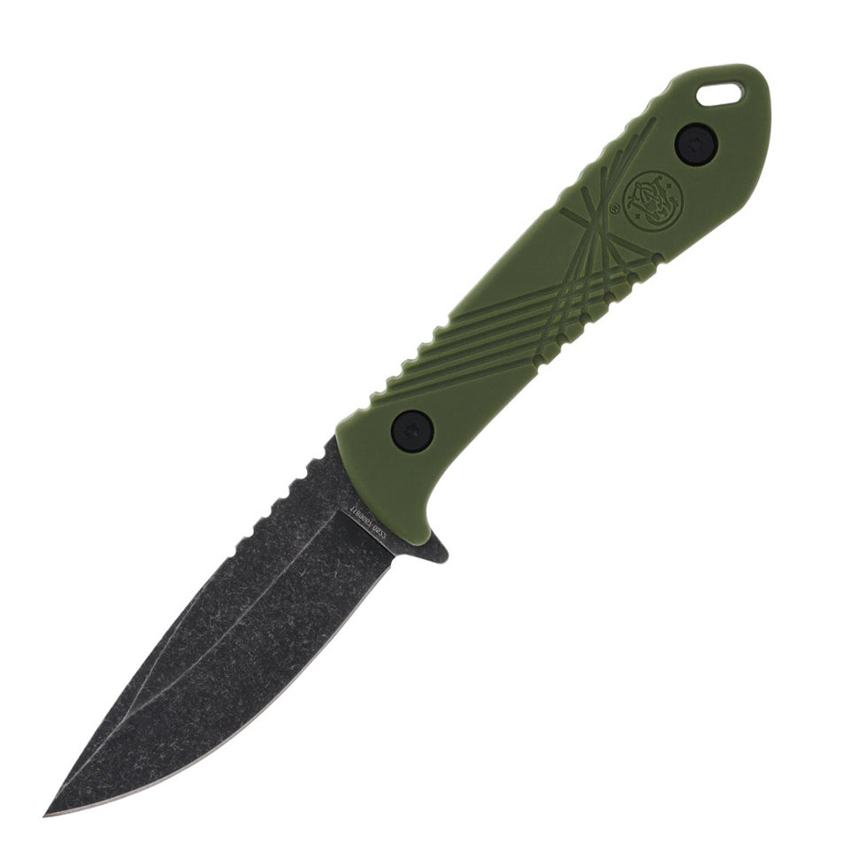Smith & Wesson HRT Black Fixed Blade (OD Green Synthetic Handle)