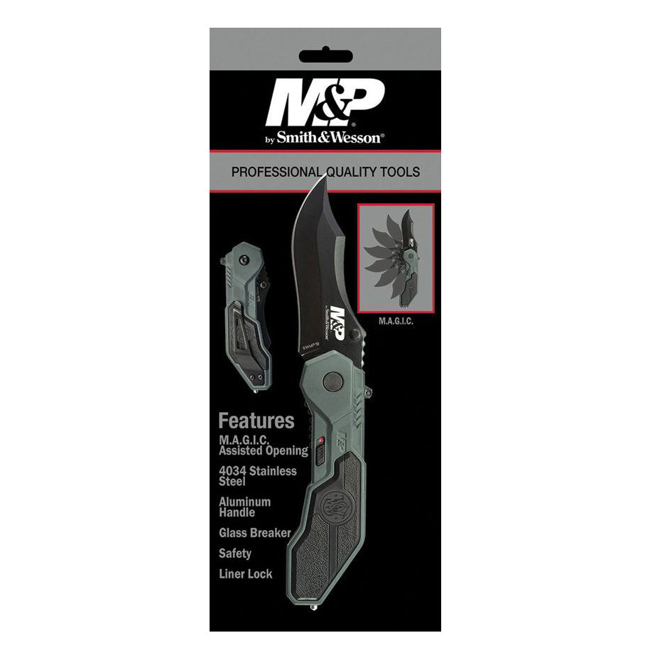 Smith & Wesson SWMP1BCP Linerlock A/O Folding Blade