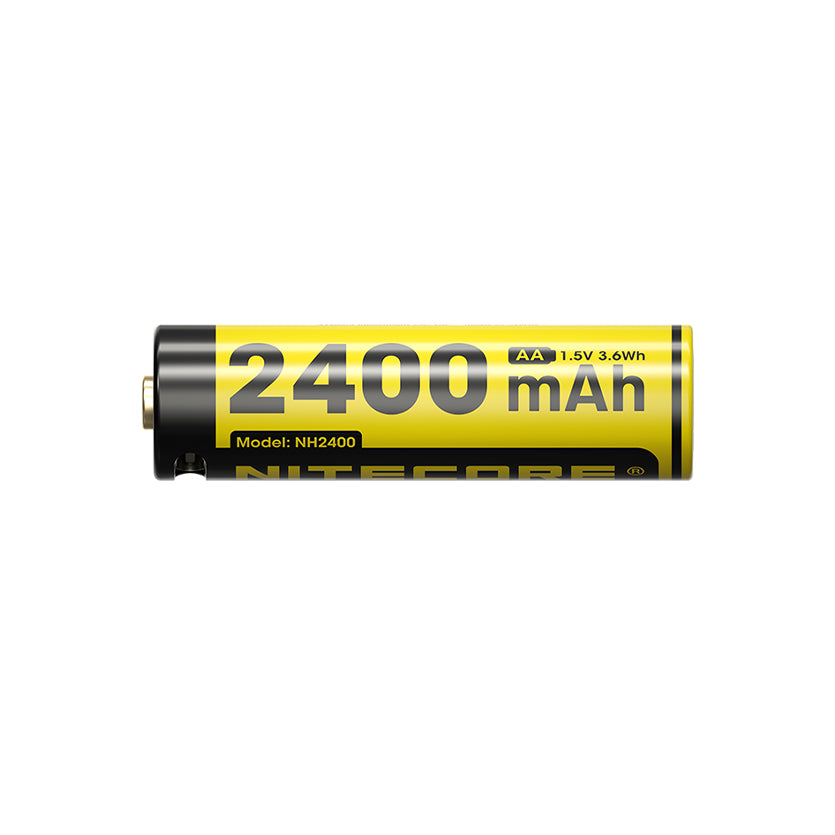 Nitecore Battery NH2400 2400mAh USB-C Rechargeable AA Battery (4pc Pack)