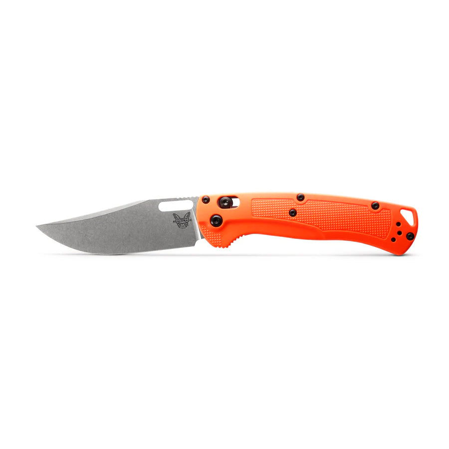 Benchmade 15535 Taggedout Folding Knife (Orange Grivory Handle)