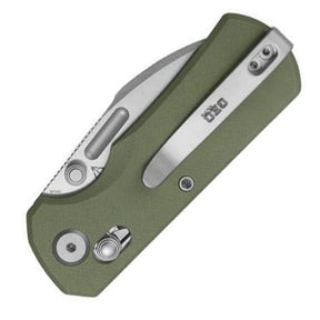 GEO Knife Belluf Crossbar Lock M390 (Green G10 Handle)