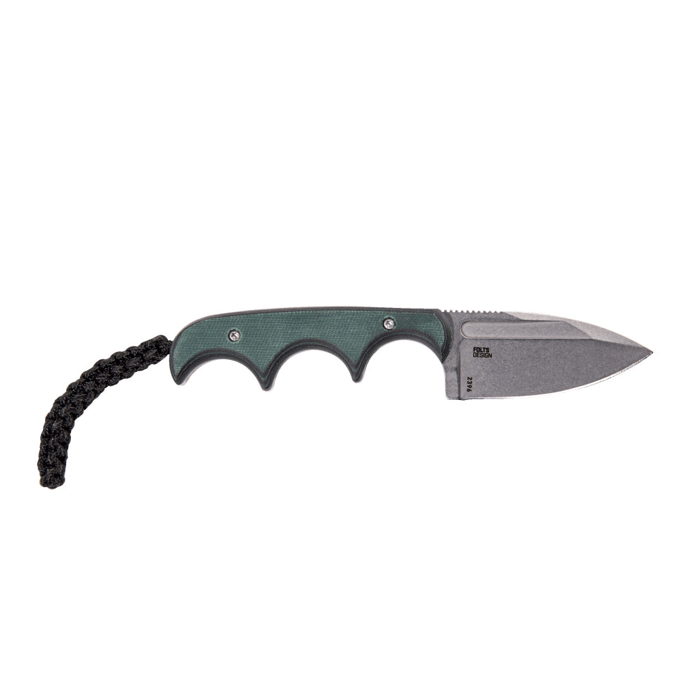 CRKT 2396 Folts Minimalist Spear Fixed Blade (Green Micarta Handle)
