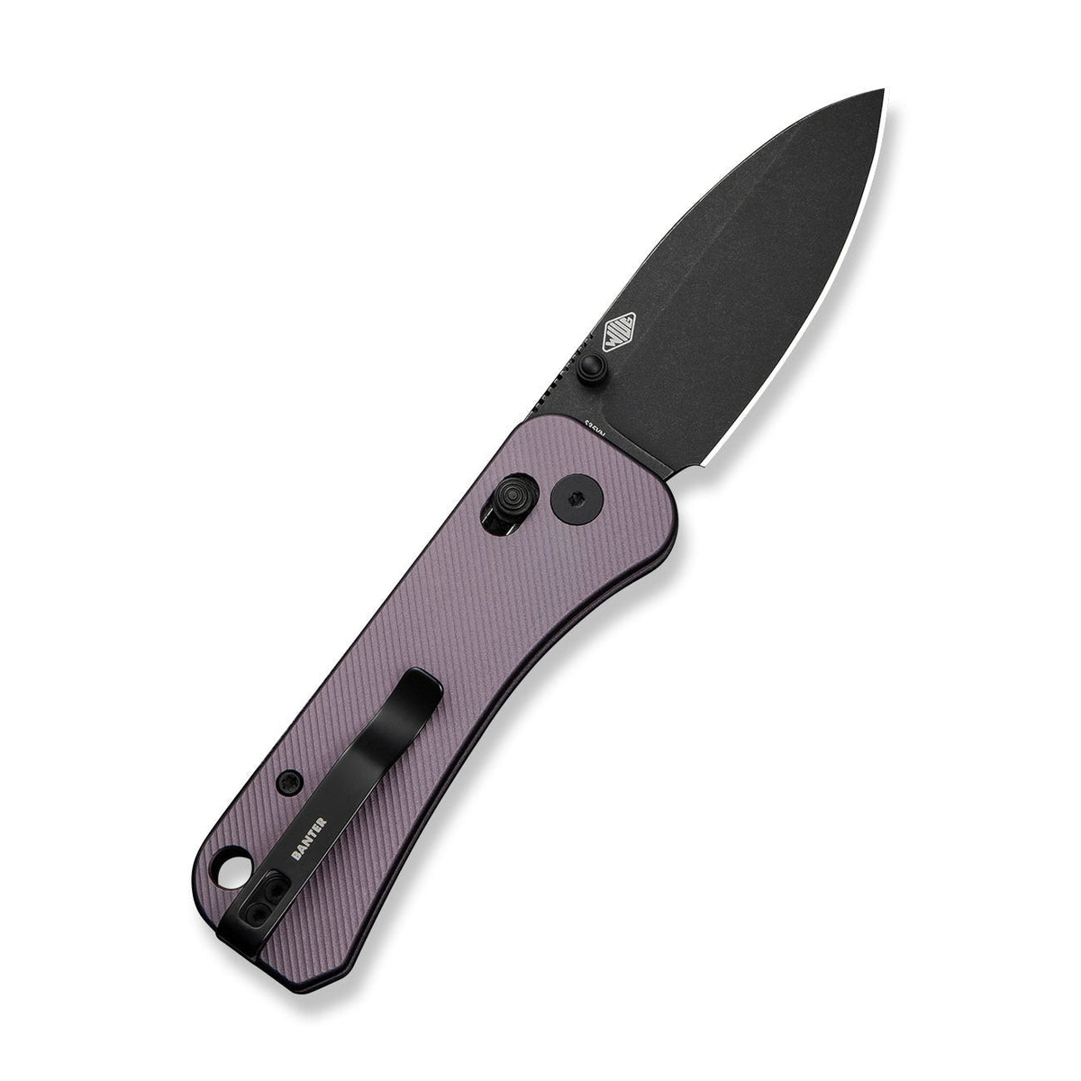 WE KNIFE WE23075-2 Banter 2 (Purple Aluminum Handle)