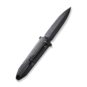 WE KNIFE WE22032-4 Diatomic (Black Stonewashed Etched Pattern Titanium Handle)