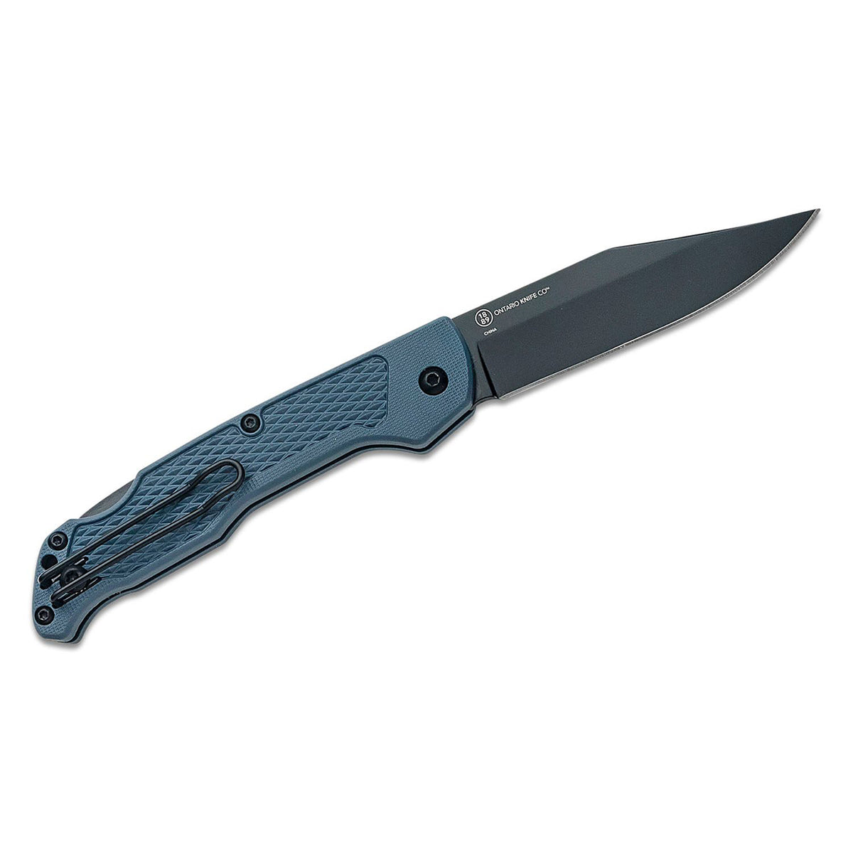 Ontario Camp Plus EDC Folding Knife (Midnight Gray GFN Handle)