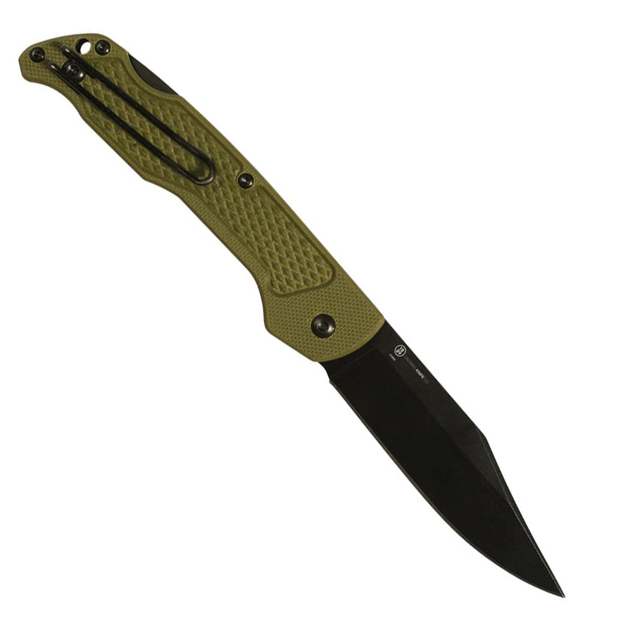 Ontario Camp Plus EDC Folding Knife (Forest Green GFN Handle)