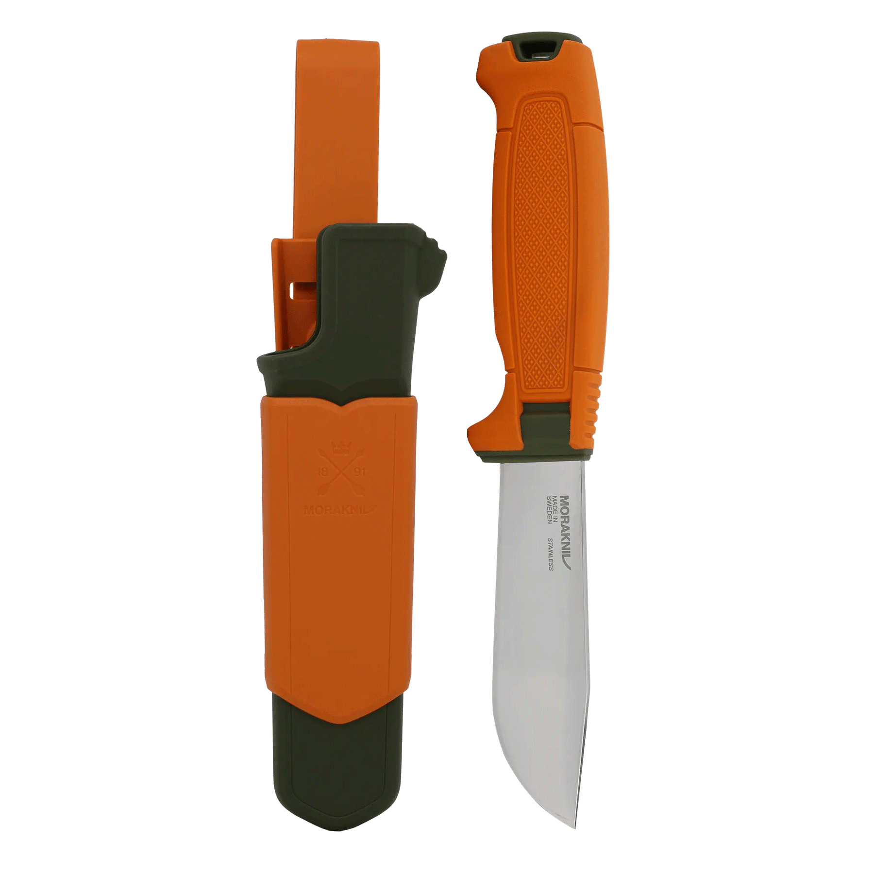 MoraKniv Amberg Full Flat Hunting Knife (S) (Burnt Orange)