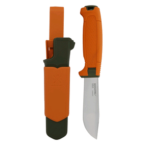 MoraKniv Amberg Full Flat Hunting Knife (S) (Burnt Orange)