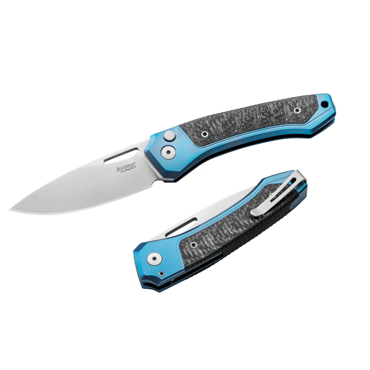 LionSteel Twain (Blue Titanium Handle)