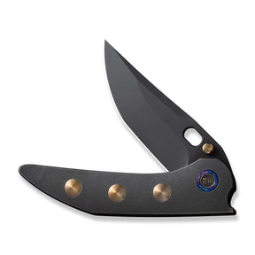 WE KNIFE WE23037-1 Attor (Black/ Golden Titanium Handle)