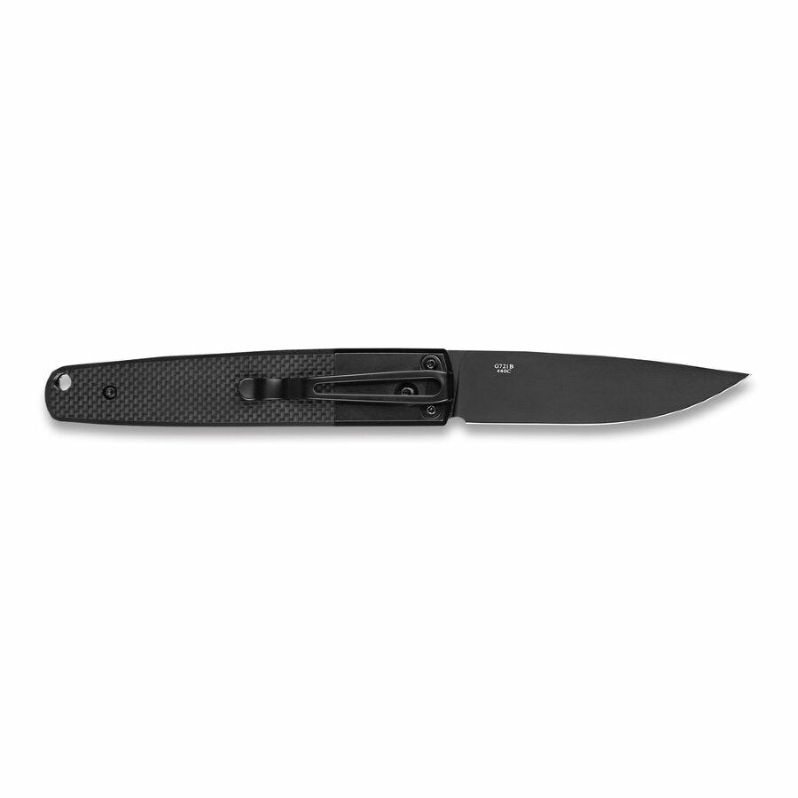 Ganzo G721B-BK Button Lock Folding Knife (Black G10 Handle)