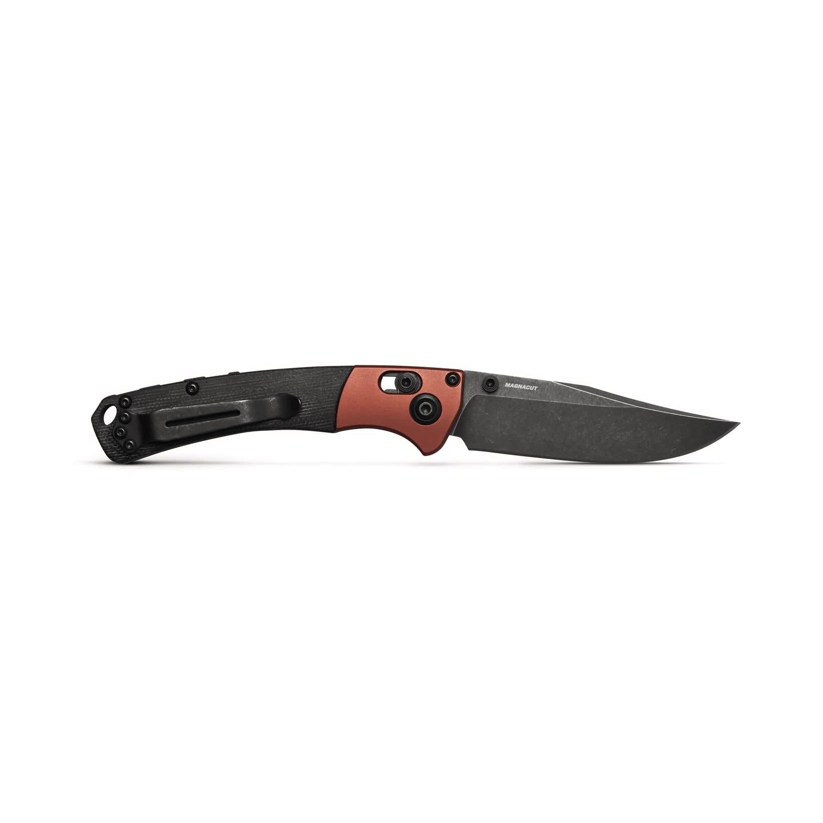 Benchmade 15085BK-04 Mini Crooked River Folding Knife (Black Canvas Micarta Handle)