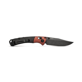 Benchmade 15085BK-04 Mini Crooked River Folding Knife (Black Canvas Micarta Handle)